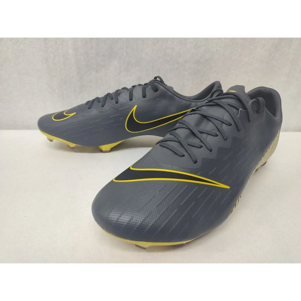 Nike‎ Men's Vapor 12 Pro FG Soccer Cleats AH7382-070 Dark Gray Black Sz 11.5